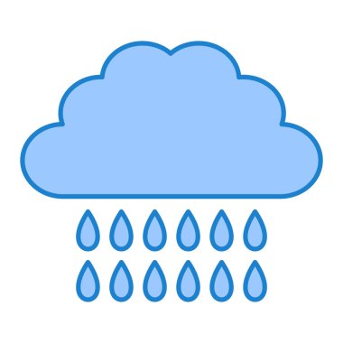 bulut hava ikonu vektör çizimi tasarımı