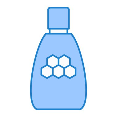 Şişe simgesi. Web için parfüm vektör simgelerinin izometrik illüstrasyonu