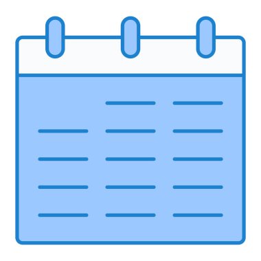 Takvim simgesi, vektör çizimi