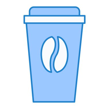 kahve fincanı simgesi vektör illüstrasyon grafik tasarımı