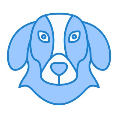 Köpek. Web simgesi basit illüstrasyon