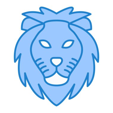 Aslan başı simgesi vektör illüstrasyon tasarımı