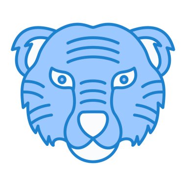 bir hipopotam yüzünün başı, vektör illüstrasyonu