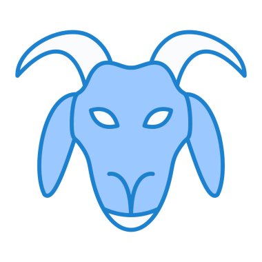 Şirin bir inek kafasının vektör çizimi