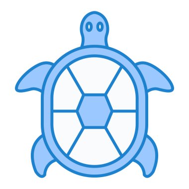 deniz kaplumbağası ikonu vektör illüstrasyonu