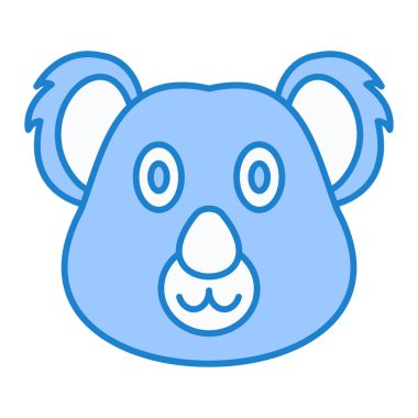 şirin yüz ifadesi, vektör illüstrasyonu