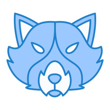 Kedi. Web simgesi basit illüstrasyon