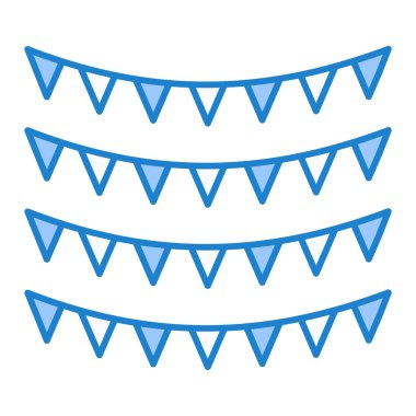 Çelenkler kutlama partisi vektör illüstrasyonu