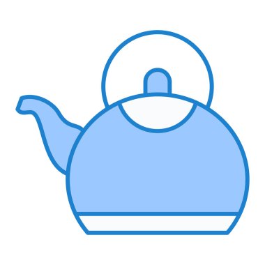 çaydanlık simgesi vektör illüstrasyonu