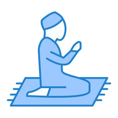 Meditasyon simgesi vektör illüstrasyonu