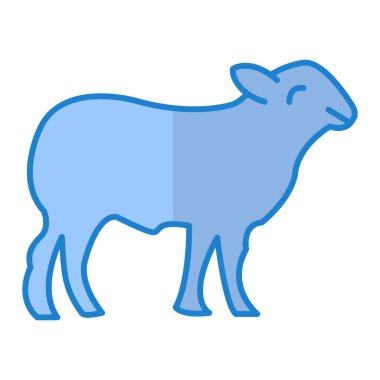 Şirin bir çizgi film ineğinin vektör çizimi