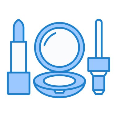 Makyaj fırça simge vektör çizim