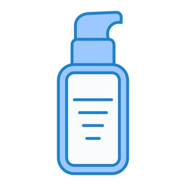 sabun ikonu vektörü. Sağlık, güzellik, kaplıca, temizlik, şampuan, duş için sprey sprey.