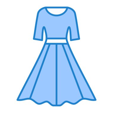 Elbise. Web simgesi basit illüstrasyon