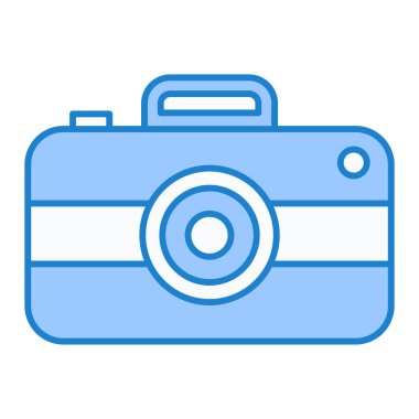 kamera simgesi vektör illüstrasyonu