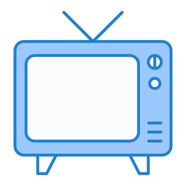 Televizyon. Web simgesi basit illüstrasyon
