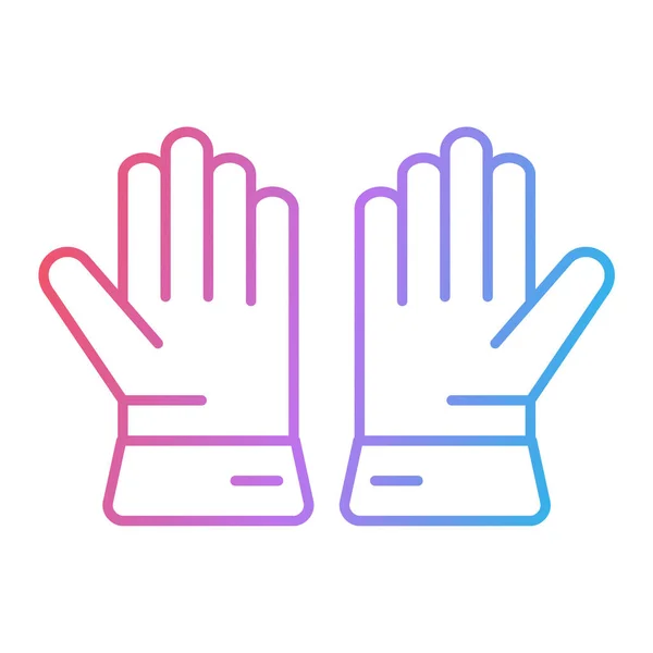Gloves Icon Vector Illustration — Stock Vector