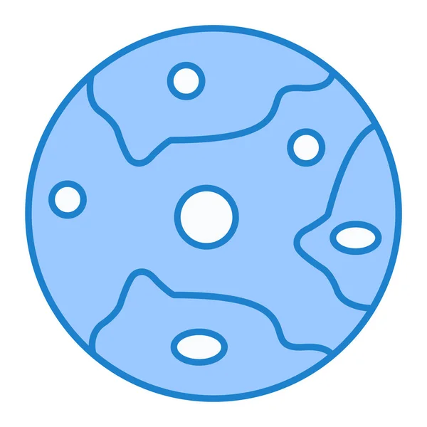 Planet Web Icon Simple Illustration — Stock Vector
