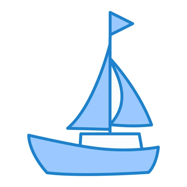 Båt Ikon Vektor Illustration Design — Stock vektor