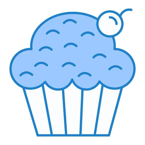 Cupcake Web Symbol Einfache Illustration — Stockvektor