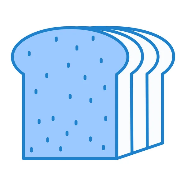 Ikona Chleba Symbol Pečiva Izolované Zobrazení Vektoru Obrysu — Stockový vektor