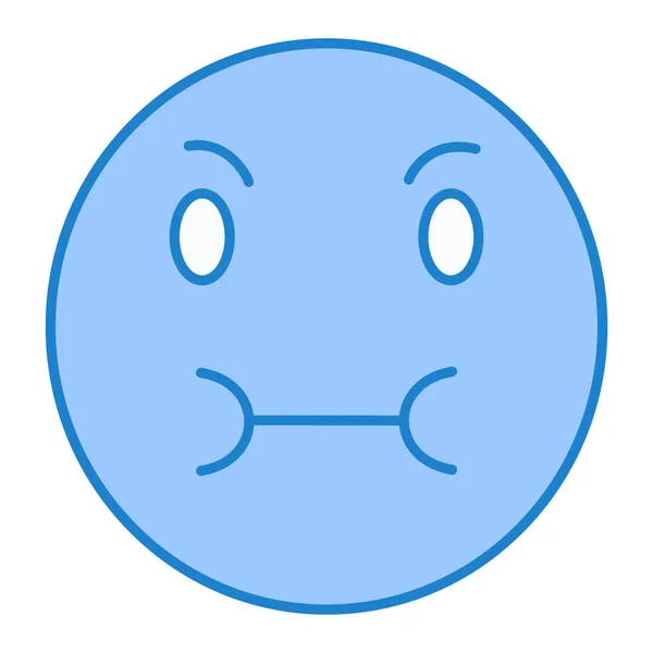 Emoticon Perturbado Com Expressão Facial Triste Ícone Isolado Vetor Emoji  imagem vetorial de Seamartini© 504558338