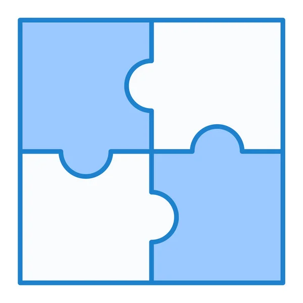 Pièce Puzzle Icône Vectoriel Illustration Design — Image vectorielle