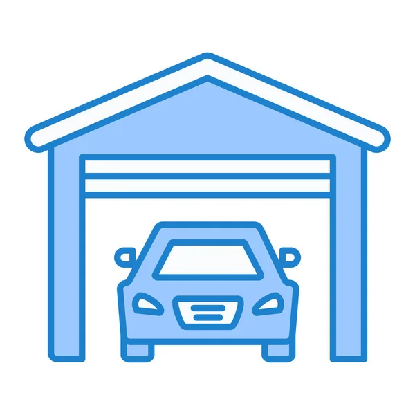 Auto Garage Pictogram Vector Illustratie — Stockvector