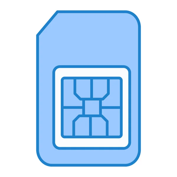 Sim Card Icon Vector Illustration — Stock Vector