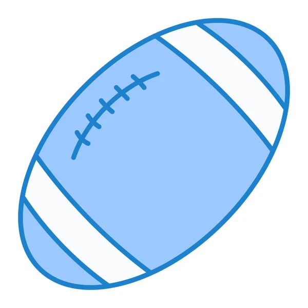 Ilustração Ícone Bola Rugby — Vetor de Stock