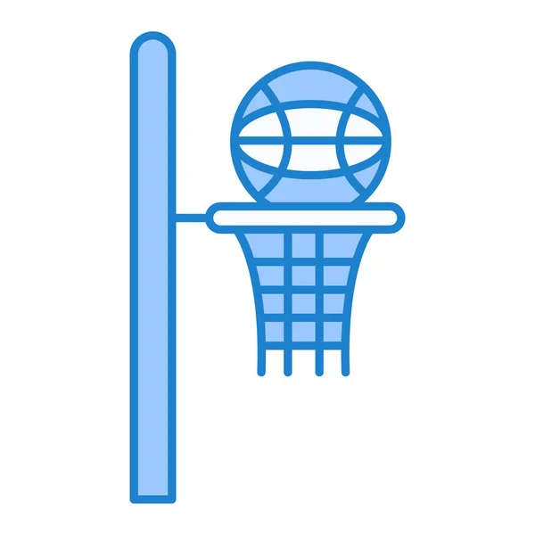 Basketball Ball Icon Simple Illustration Volleyball Hoop Vector Icons Web — Stock Vector