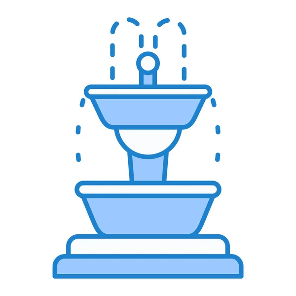 Vector Illustration Modern Fountain Icon — Vector de stock