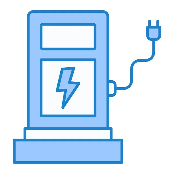 Значок Зарядки Електромобіля Начерк Ілюстрації Векторних Піктограм Заряду Батареї Інтернету — стоковий вектор