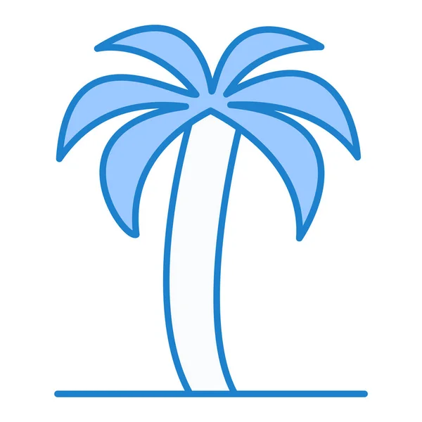 Palmiye Ağacı Ikonu Vektör Illüstrasyonu — Stok Vektör