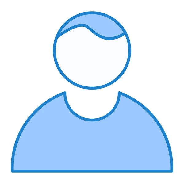 Icona Dell Uomo Semplice Illustrazione Persona Simbolo Vettoriale Web — Vettoriale Stock