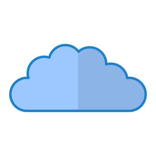 Illustration Vectorielle Icône Cloud Computing — Image vectorielle