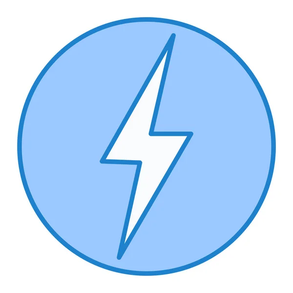 Lightning Bolt Icon Simple Illustration Thunder Energy Vector Icons Web — Stock Vector