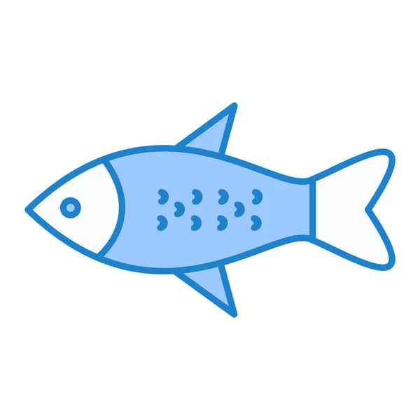 Fisch Symbol Vektor Illustration — Stockvektor