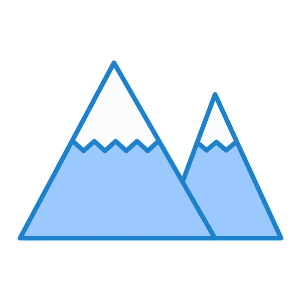 Ikone Der Berge Vektorillustration — Stockvektor