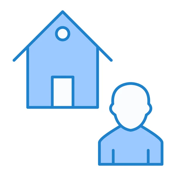 Huis Pictogram Vector Illustratie — Stockvector