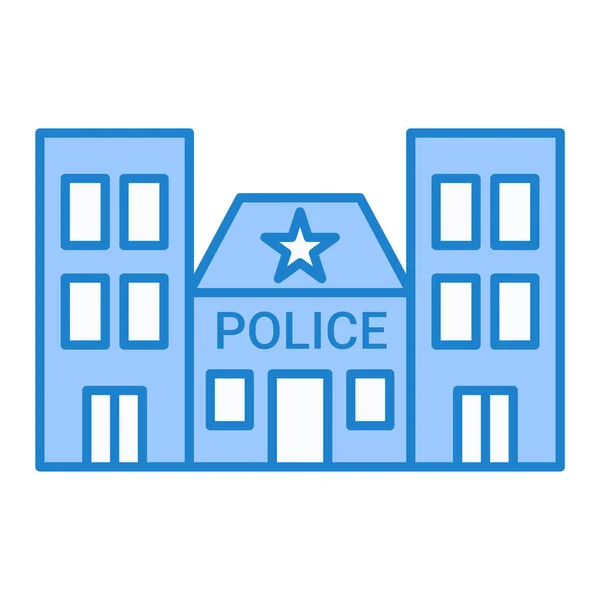 Ícone Vetor Policial Desenho Ilustrativo —  Vetores de Stock