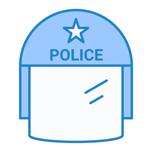 Illustrazione Vettoriale Icona Del Biglietto Della Polizia — Vettoriale Stock