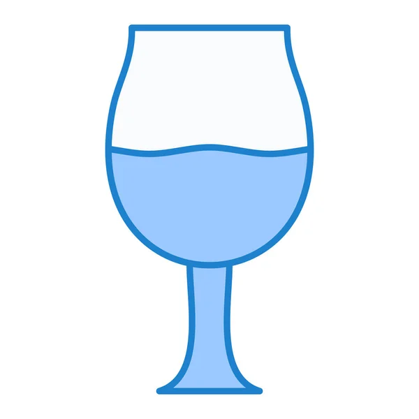 Şarap Cam Ikonu Vektör Illüstrasyonu — Stok Vektör