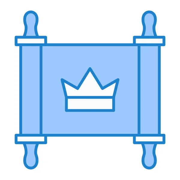 王冠のアイコン ウェブ用クイーン ベクトル アイコンの概略図 — ストックベクタ