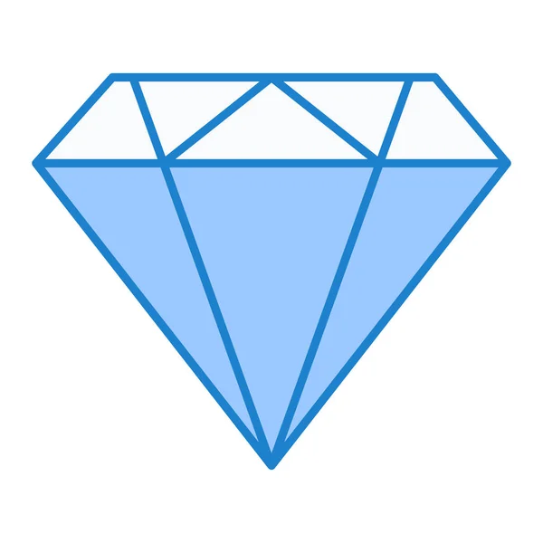 Diamante Ícone Vetor Ilustração — Vetor de Stock