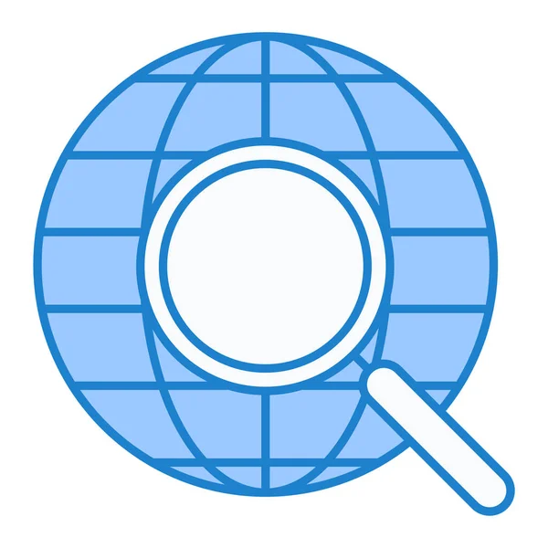 Icône Recherche Globale Illustration Vectorielle — Image vectorielle
