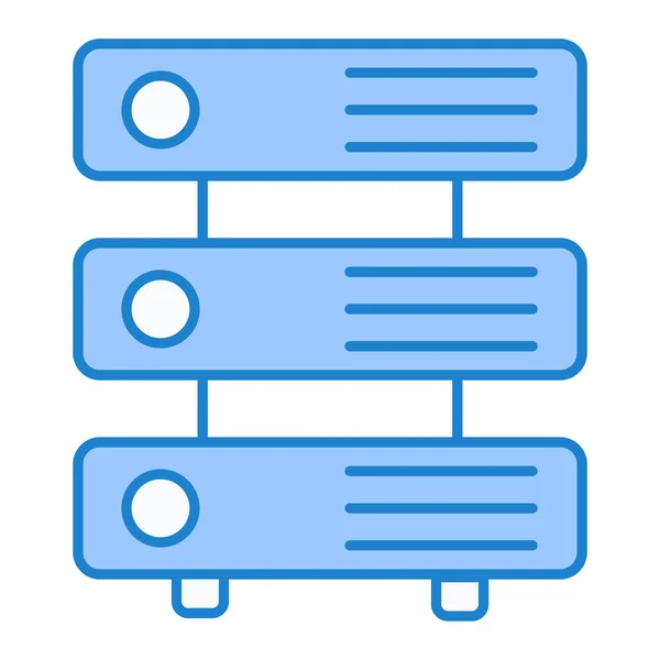 Database Web Icoon Eenvoudige Illustratie — Stockvector