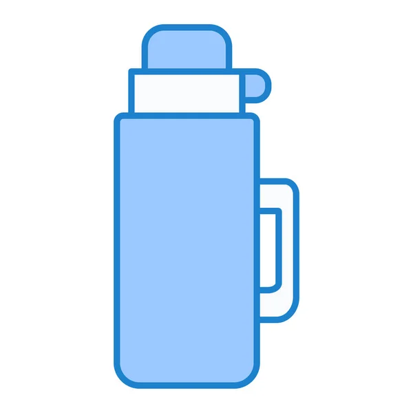 Wasserflaschen Symbol Skizzieren Sport Drink Vektor Illustration Isolierter Konturstil — Stockvektor