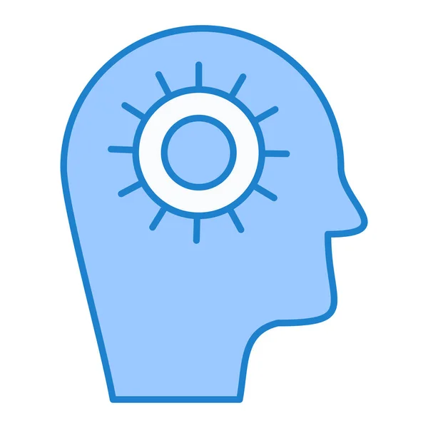 Vektor Illustration Eines Mannes Kopf Symbol — Stockvektor