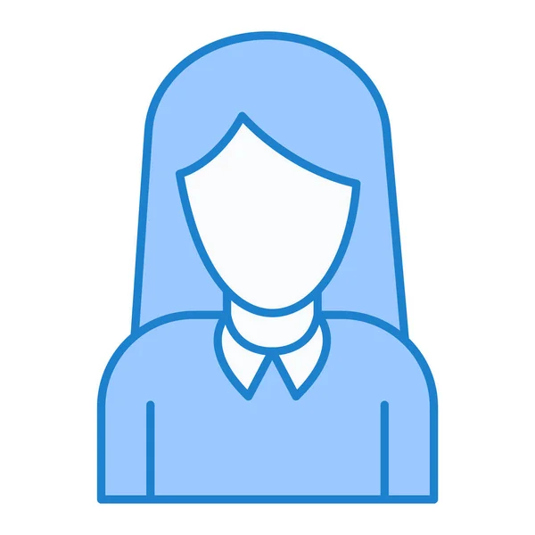 Frau Avatar Ikone Person Benutzerbeschäftigung Und Menschen Thema Isoliertes Design — Stockvektor